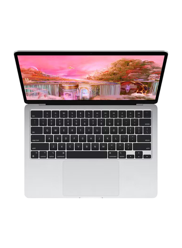 Apple MacBook Air Laptop, 13.6" Liquid Retina Display, Apple M2 Chip 8-Core CPU, 512GB SSD, 8GB RAM, Intel UHD 10-Core Graphics, EN/AR-KB, macOS, MLY03AB/A, Silver, Middle East Version