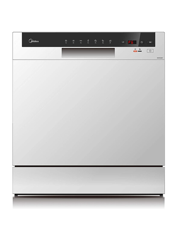 

Midea 8 Place Settings Freestanding Dishwasher, WQP83802FS, White