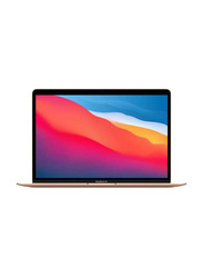 Apple MacBook Air Laptop, 13.3" Liquid Retina Display, Apple M1 Chip 8-Core CPU, 256GB SSD, 8GB RAM, Apple 7-Core GPU, English Keyboard, macOS, MGND3ZS/A, Gold