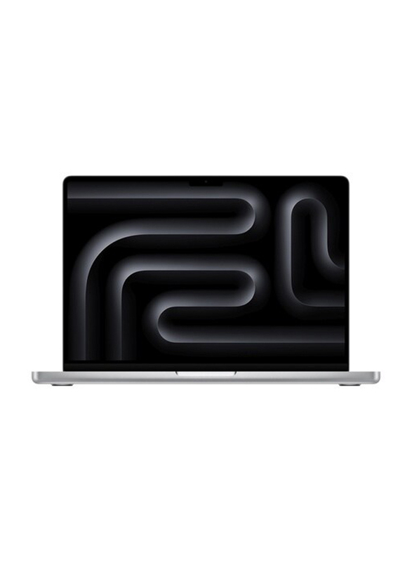 Apple MacBook Pro Laptop, 14" Liquid Retina XDR Display, Apple M3 Processor, 512GB SSD, 18GB RAM, Apple 10 Core GPU Graphics, EN-KB, macOS, MRX63ZS, Silver