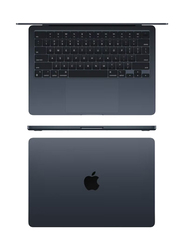 Apple MacBook Air Laptop, 13.6" Liquid Retina Display, Apple M2 Chip 8-Core CPU, 512GB SSD, 8GB RAM, Intel UHD 10-Core Graphics, EN/AR-KB, macOS, MLY43AB/A, Midnight, Middle East Version