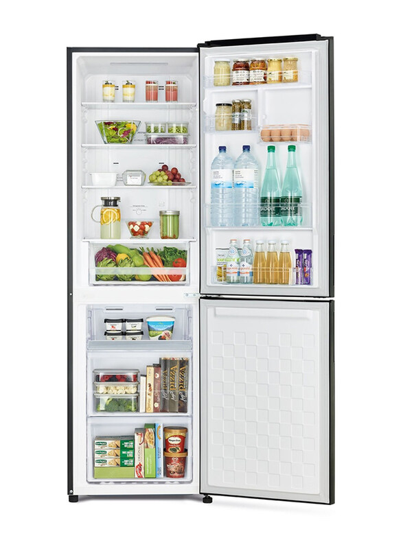 

Hitachi 410L Bottom Freezer Refrigerator, RBG410PUK6GBK, Black