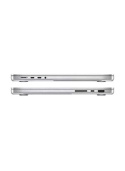 Apple MacBook Pro 2021 Laptop, 14" Liquid Retina XDR Display, Apple M1 Pro Chip 10-Core Processor, 1TB SSD, 16GB RAM, 16-Core Graphics, EN-KB, macOS, MKGT3, Silver, International Version