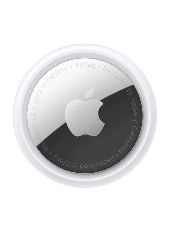 Apple Multi-Function Item Locator AirTag, White/Silver