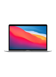 Apple MacBook Air Laptop, 13" Liquid Retina Display, Apple M1 Chip 8-Core CPU, 256GB SSD, 8GB RAM, Apple 7-Core GPU, English/Arabic Keyboard, macOS, MGN93AB/A, Silver
