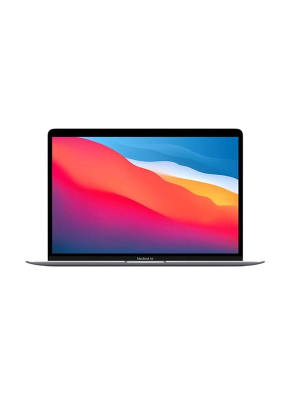 Apple MacBook Air Laptop, 13" Liquid Retina Display, Apple M1 Chip 8-Core CPU, 256GB SSD, 8GB RAM, Apple 7-Core GPU, English/Arabic Keyboard, macOS, MGN63AB/A, Space Grey
