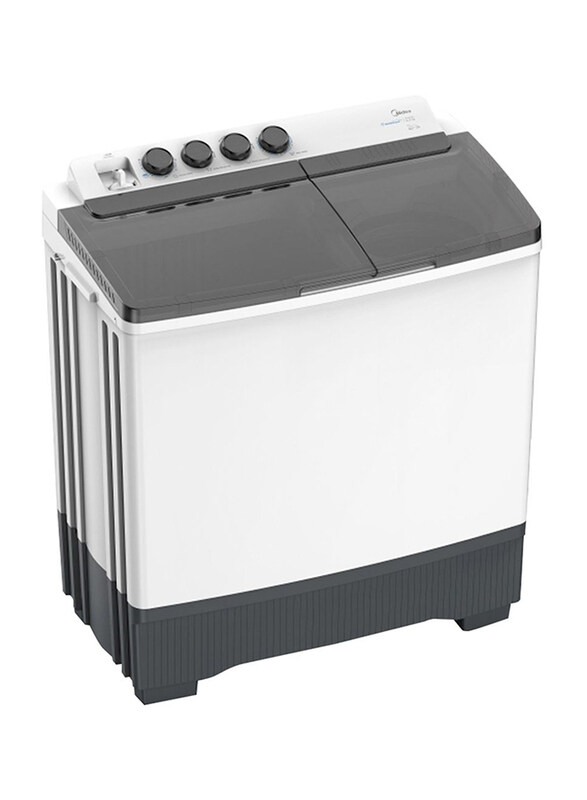 

Midea 10Kg Top Load Twin Tub Washing Machine, MT100W100W-GCC, White/Grey