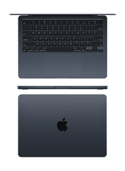 Apple MacBook Air Laptop, 13.6" Liquid Retina Display, Apple M2 Chip 8-Core CPU, 256GB SSD, 8GB RAM, Intel UHD 8-Core Graphics, EN/AR-KB, macOS, MLY33AB/A, Midnight, Middle East Version