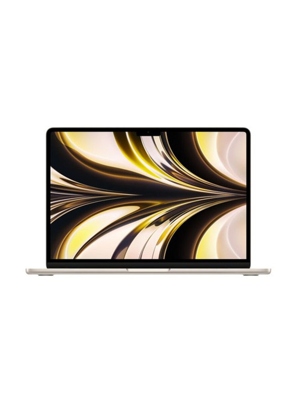 Apple MacBook Air Laptop, 13.6" Liquid Retina Display, Apple M2 Chip 8-Core CPU, 256GB SSD, 8GB RAM, Apple 10-Core GPU, English/Arabic Keyboard, macOS, MLY33AB/A, Midnight
