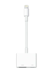Apple Lightning Digital AV Adapter, Multiple Types to Lightning, White