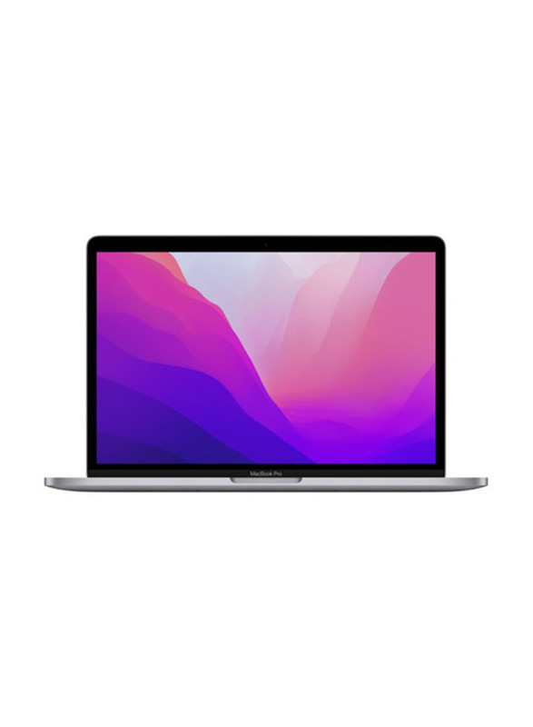 Apple MacBook Pro Laptop, 13.3" Liquid Retina Display, Apple M2 Chip 8-Core CPU, 512GB SSD, 8GB RAM, Apple 10-Core GPU, English Keyboard, macOS, MNEJ3ZS, Space Grey