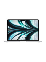 Apple MacBook Air Laptop, 13.6" Liquid Retina Display, Apple M2 Chip 8-Core CPU, 512GB SSD, 8GB RAM, Apple 10-Core GPU, English/Arabic Keyboard, macOS, MLY03AB/A, Silver