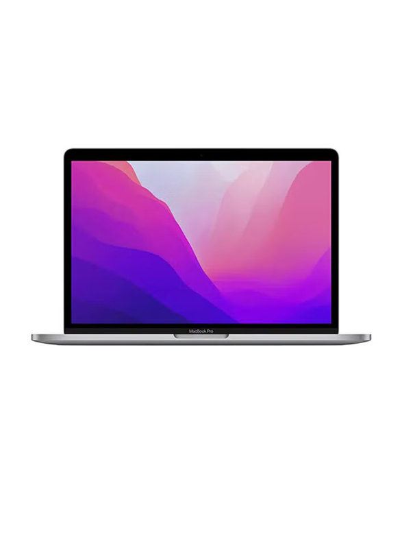 Apple MacBook Pro Laptop, 13" Display, Apple M2 Chip 8-Core CPU, 256GB SSD, 8GB RAM, 10-Core GPU, Integrated Graphics, EN-AR KB, MacOS, MNEH3AB/A, Space Grey, Middle East Version