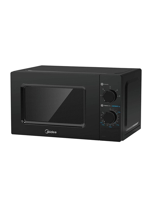 

Midea 20L Mechanical Control Microwave Oven, 700W, MMC21BK, Black