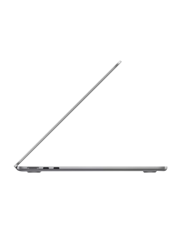 Apple MacBook Air Laptop, 13.6" Liquid Retina Display, Apple M2 Chip 8-Core CPU, 256GB SSD, 8GB RAM, Intel UHD 8-Core Graphics, EN/AR-KB, macOS, MLXW3AB/A, Space Grey, Middle East Version