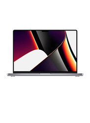 Apple MacBook Pro (2021) Laptop, 16" Liquid Retina XDR Display, Apple M1 Pro Chip 10-Core CPU, 512GB SSD, 16GB RAM, 16-Core GPU, EN KB, MacOS, MK183/Z14V0005L, Space Grey, International Version