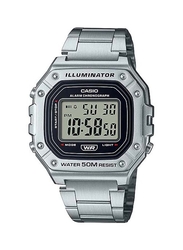 Casio Men's Wrist Watch W-218HD-1AVDF - 44 mm - Silver