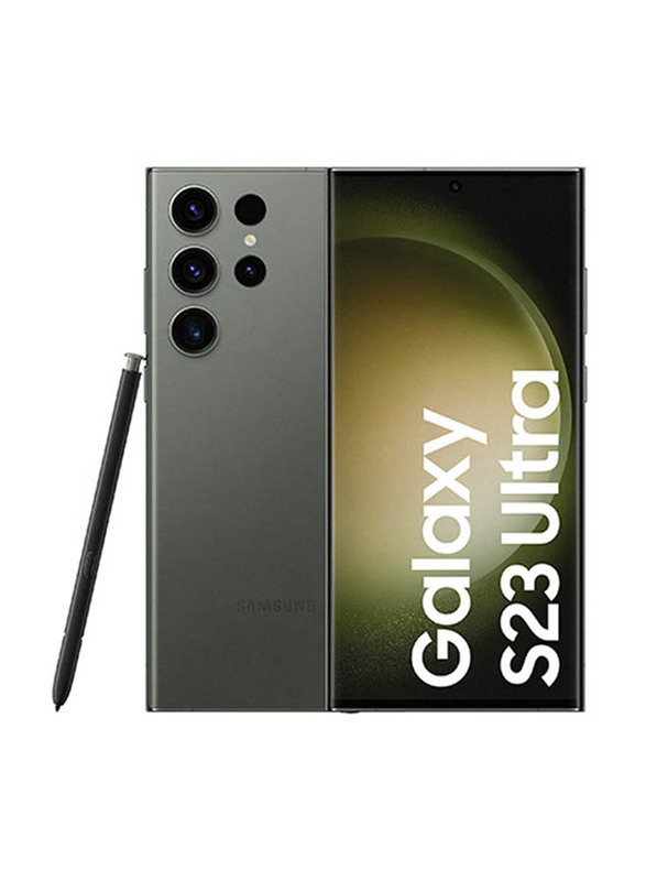 Samsung Galaxy S23 Ultra 256GB Green, 12GB RAM, 5G, Dual SIM Smartphone (Middle East Version)
