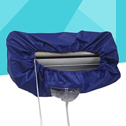 Topbathy Air Conditioner Clean Cleaning Cover, Blue