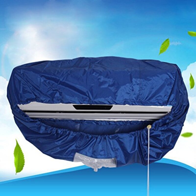 Topbathy Air Conditioner Clean Cleaning Cover, Blue