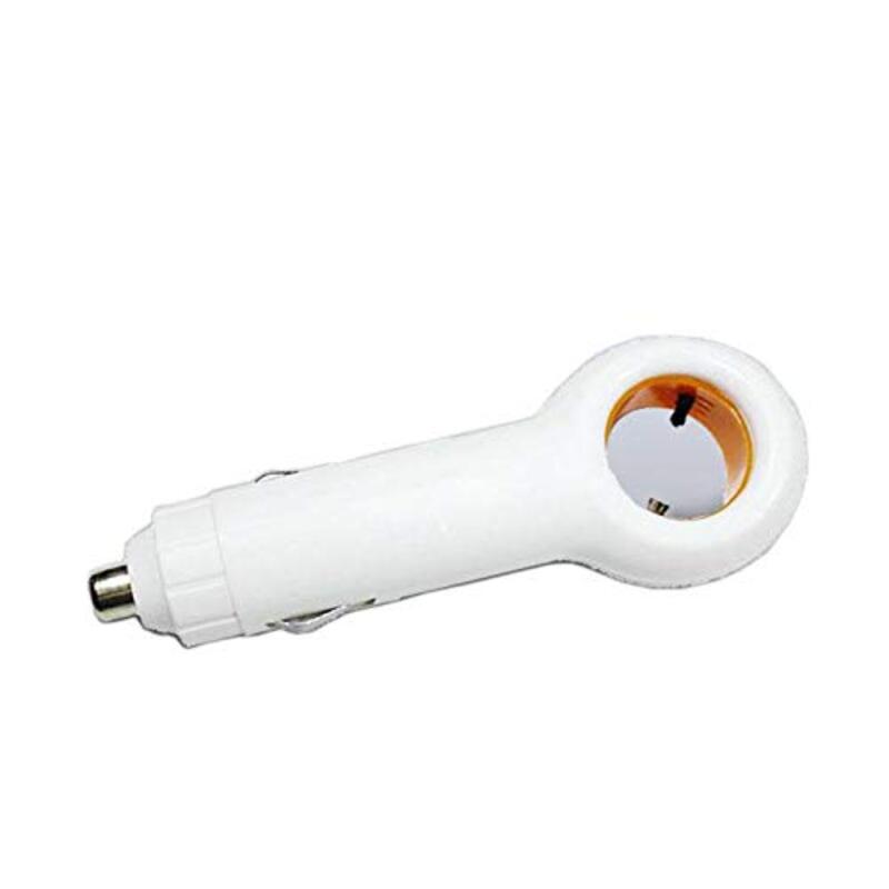 Mini Car Air Purifier and Car Charger, White