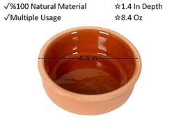 6-Piece TB Cooking Clay Bowl Set, Brown