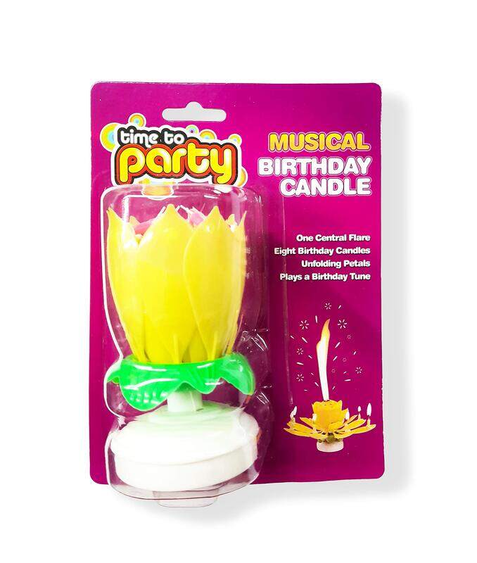 

Party Time Melody Birthday Candle Lamp, Yellow