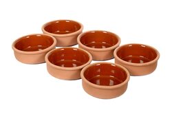 6-Piece TB Cooking Clay Bowl Set, Brown