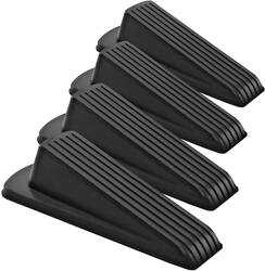 Delfino Door Stopper Set, 4 Pieces, Black