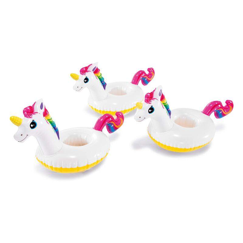 

Intex Floating Unicorn Inflatable Drink Holders, 3 Pieces, White