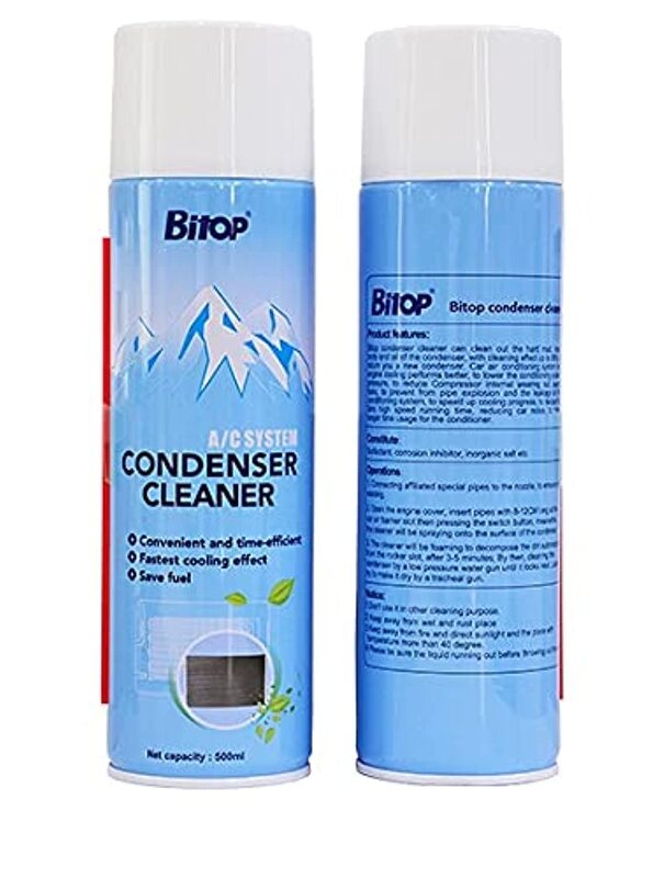 Bitop AC System Condenser Cleaner Foam Spray, 500ml