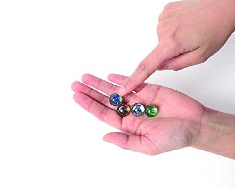 Squid Game Glass Beads Marbles, 26 Pieces, Multicolour