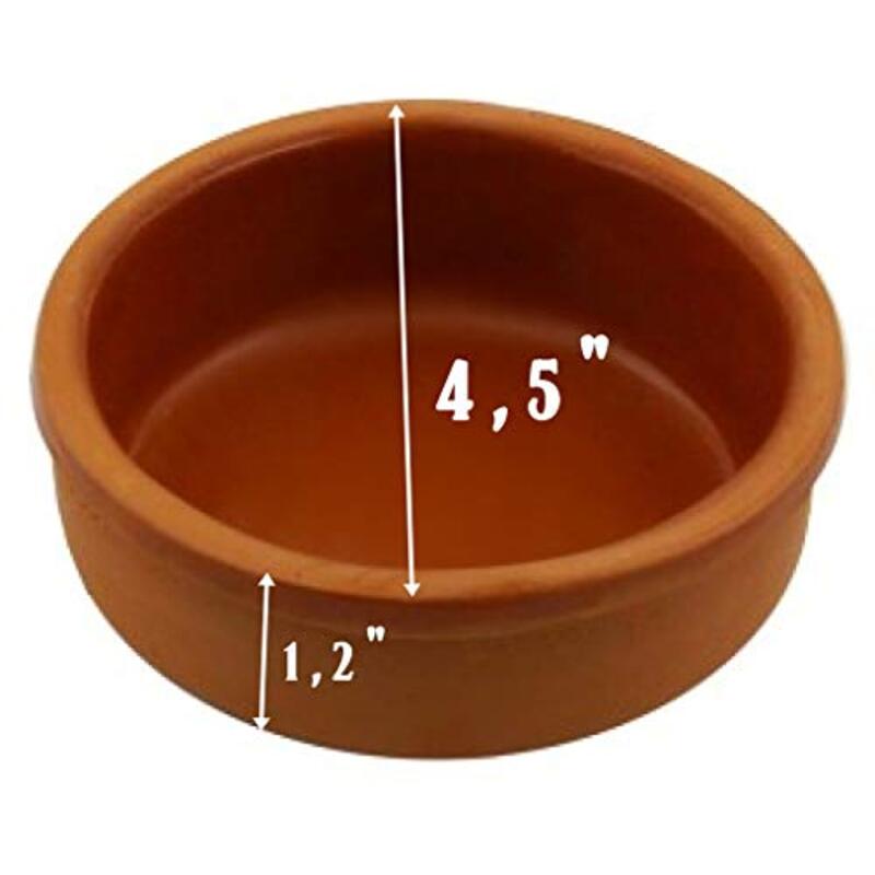 Areste 6-Piece Clay Cooking Pots, Brown