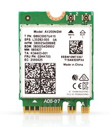 HighZer0 Electronics WiFi 6 Laptop Upgrade Card Dual Band, AX200NGW, Multicolour
