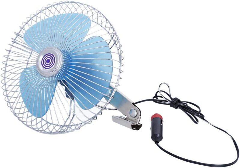 

Mistuba Oscillating Automotive Fan, 8-Inch, White/Blue