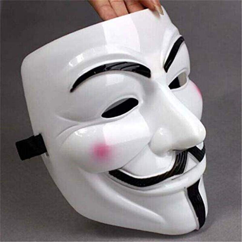 

Diximus Resin Anonymous Guy Fawkes Halloween Mask, White