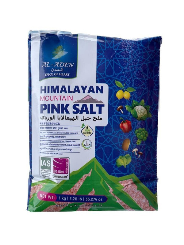 AL-ADEN  Himalayan  Pink Salt Fine,  1000g  x 16 kg   / 16 kg  Packs In Carton