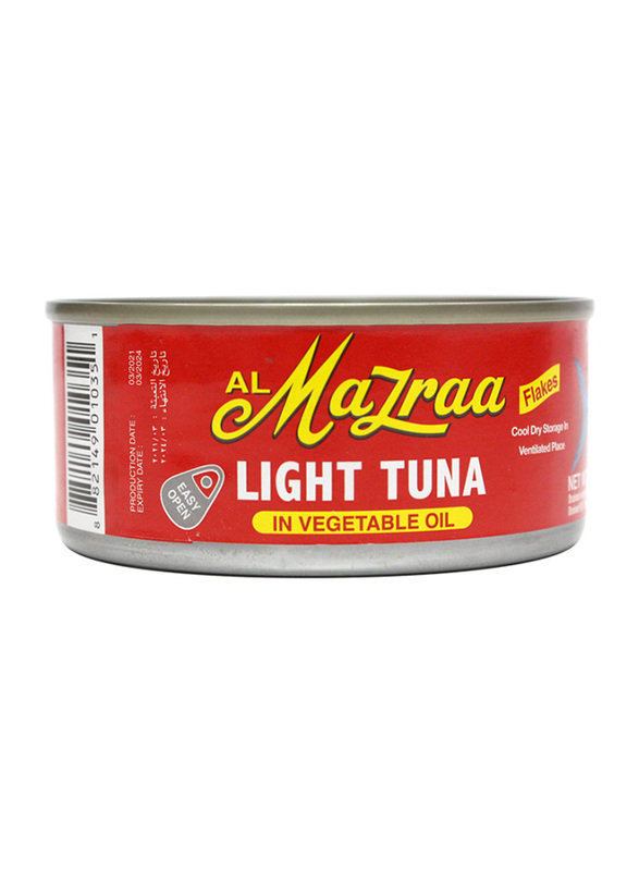Al Mazraa Light Tuna in Vegetable Oil, 160g