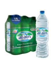 Al Ain Bottled Drinking Mineral Water, 6 Bottles x 1.5 Litres