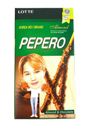 Lotte Almond Pepero Chocolate Biscuit Sticks, 32g