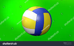 Volleyball Yellow & Green