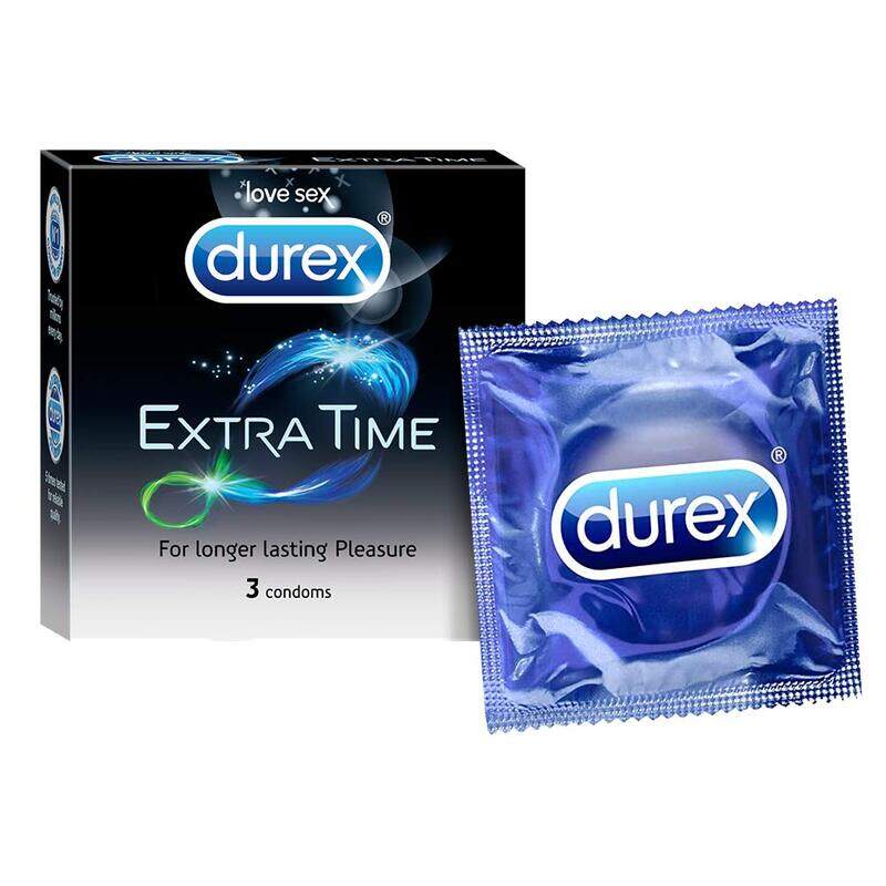 

Durex Extra Time Men Condoms, 3 Pieces