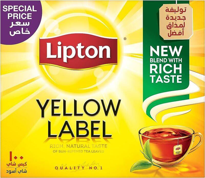 

Rainbow Lipton Yellow Label 100 Tea Bags