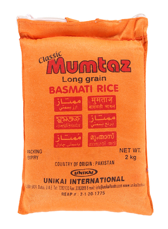 Mumtaz Long Grain Basmati Rice, 2 Kg