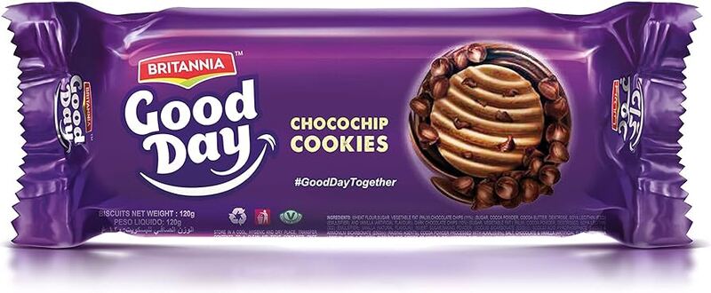Britannia Gooday Chocochips Cookies 120g*144pcs