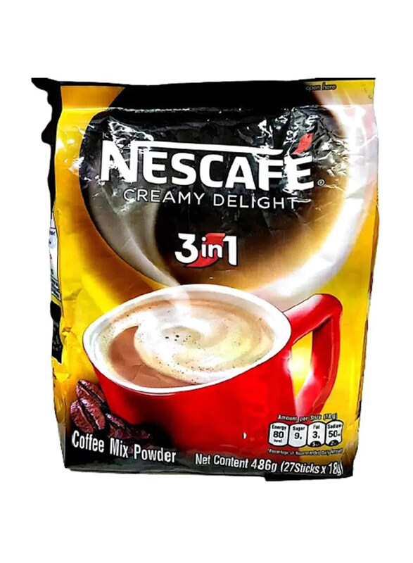 

Nescafe Creamy Delight 3 in 1 Coffee, 27 Sachet x 18g