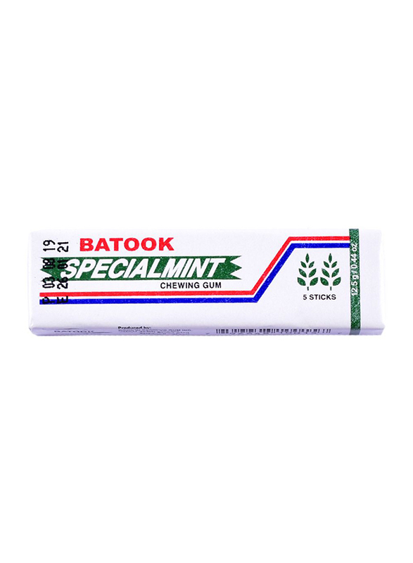 Batook Mint Chewing Gum, 5 Sticks x 12.5g