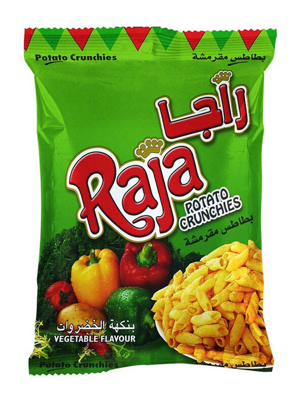 

Raja Vegetable Flavour Potato Crunchies, 70g