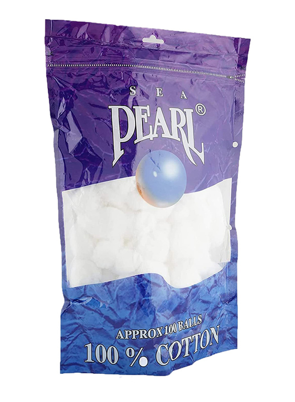 Sea Pearl Cotton Balls, 100 Pieces