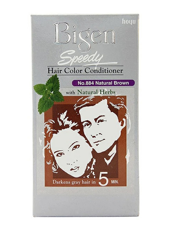 Bigen Speedy Hair Color Conditioner, 80g, No.884 Natural Brown